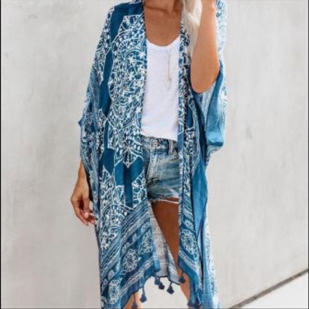 Boho Tassel Kimono